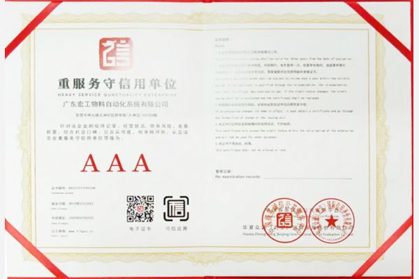 重服務守信用單位
